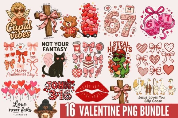Download Valentine PNG Bundle,Retro Valentine PNG - Valentine png Collection