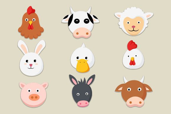 Download Farm Animal Cute Cartoon - Premium Bundle