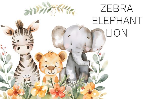 Download Watercolor Little Animals Clipart PNG - Animal Collection