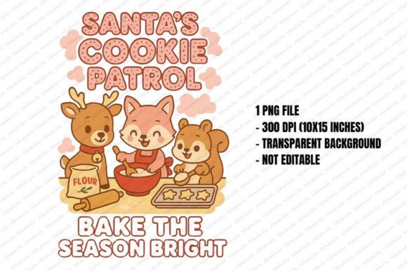 Download Santa’s Cookie Patrol Animals PNG - Animal Collection