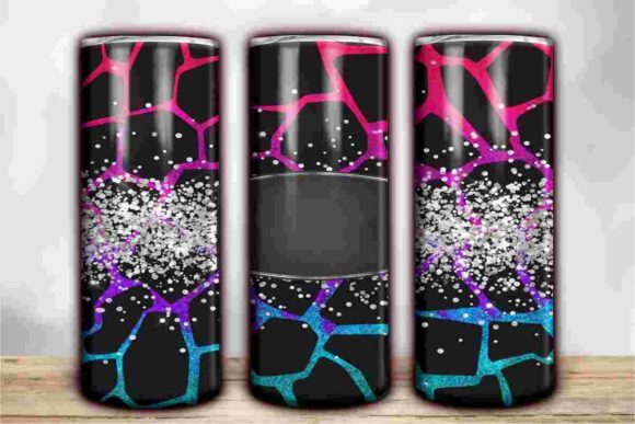 Download Bright Glitter Animal Print Tumbler - Animal Collection