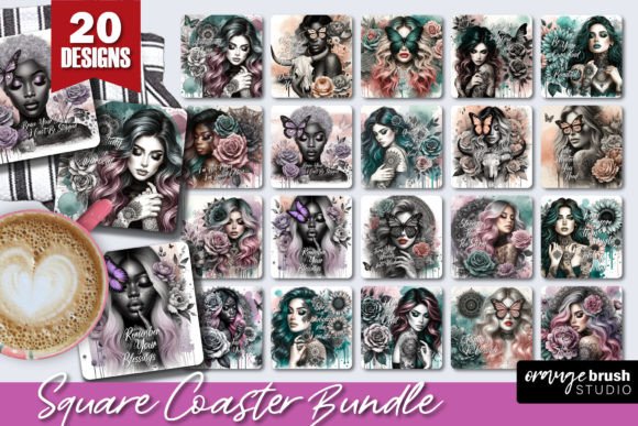 Download Daily Affirmations Square Coaster Bundle - Coaster bundle Collection