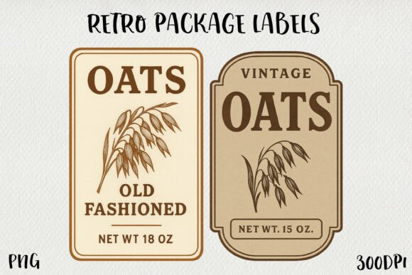 Download Vintage Food Label PNG – Retro Pantry - Premium Resources