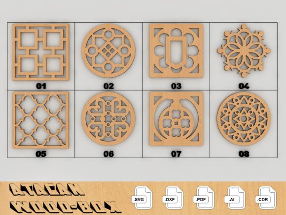 Download Coaster Bundle Geometric Patterns 136 - Coaster bundle Collection