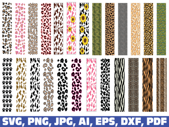 Download Animal Print Glitter Pen Wraps - Animal Collection