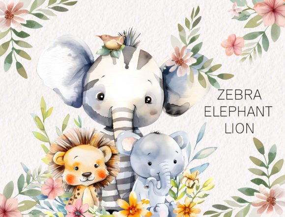 Download Watercolor Africa Little Animal Clipart - Animal Collection
